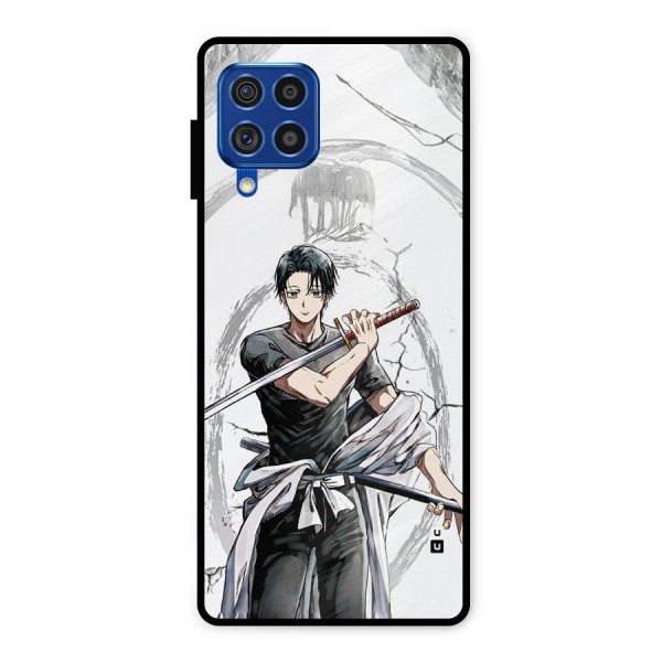 Yuta With Katana Metal Back Case for Galaxy F62