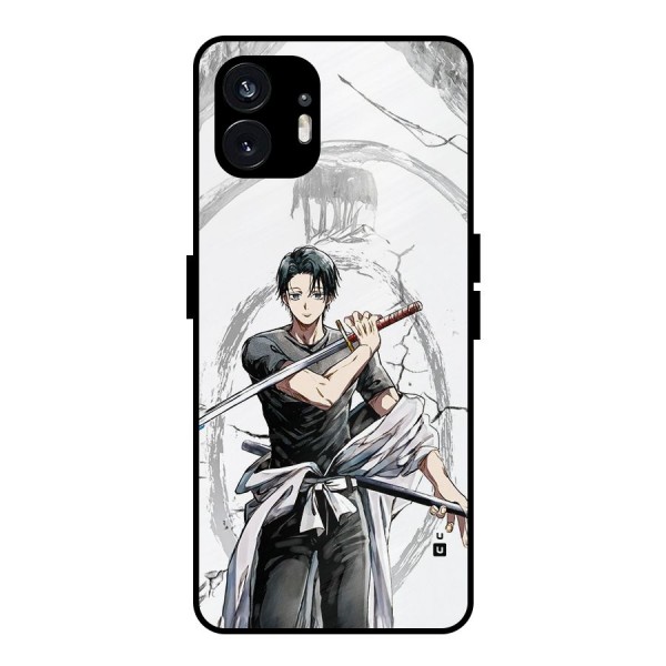 Yuta With Katana Metal Back Case for Nothing Phone 2