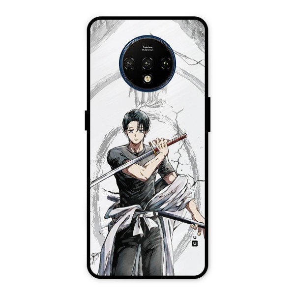 Yuta With Katana Metal Back Case for OnePlus 7T