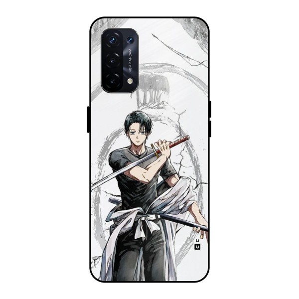 Yuta With Katana Metal Back Case for Oppo A74 5G