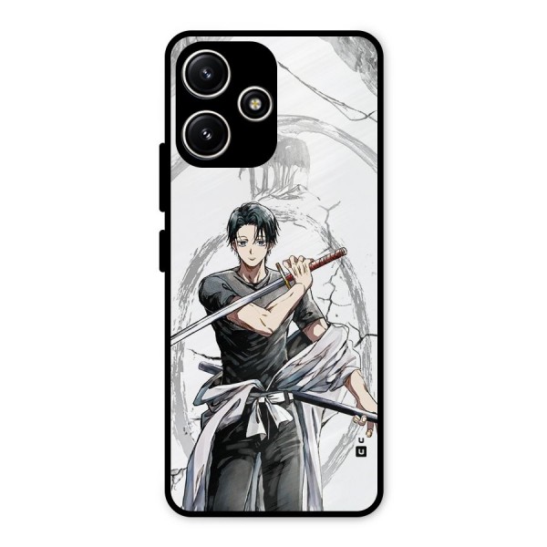 Yuta With Katana Metal Back Case for Poco M6 Pro