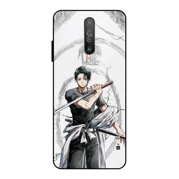 Yuta With Katana Metal Back Case for Poco X2