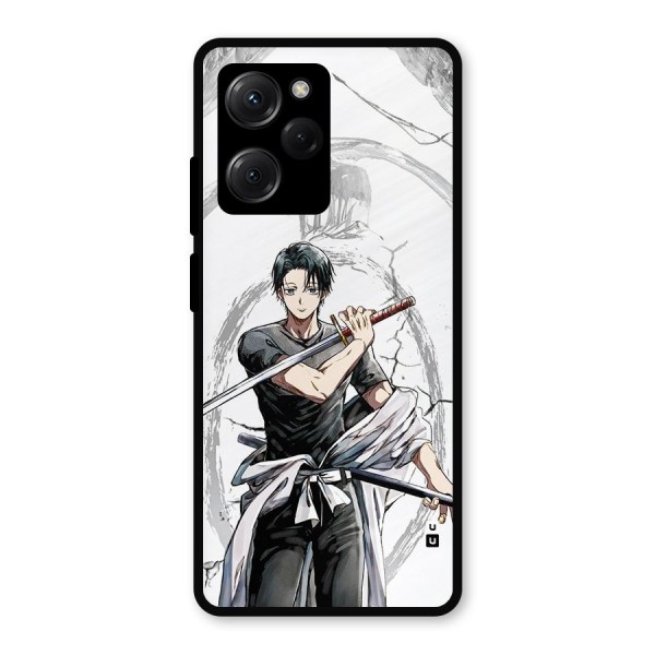 Yuta With Katana Metal Back Case for Poco X5 Pro