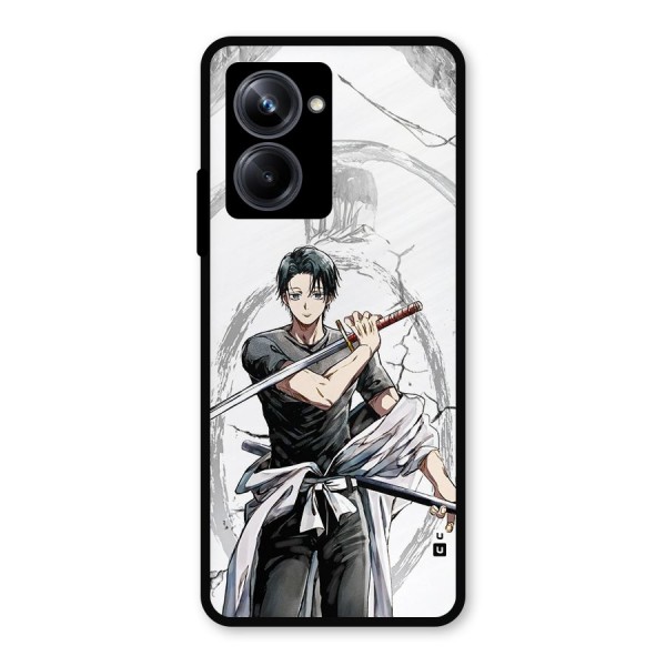 Yuta With Katana Metal Back Case for Realme 10 Pro