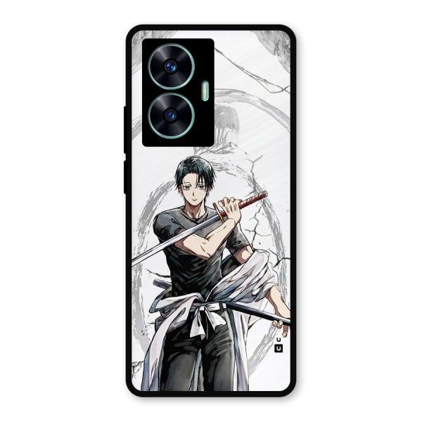 Yuta With Katana Metal Back Case for Realme Narzo N55