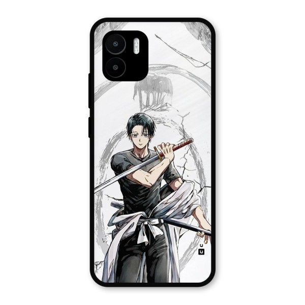 Yuta With Katana Metal Back Case for Redmi A1