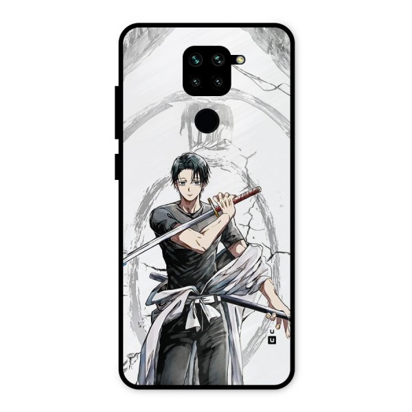 Yuta With Katana Metal Back Case for Redmi Note 9