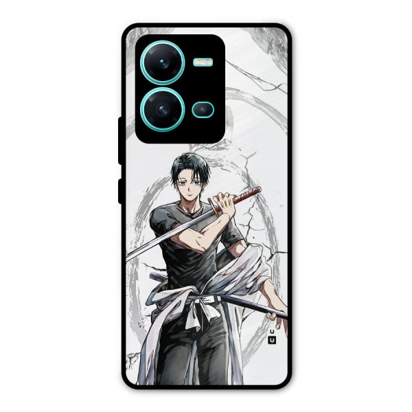 Yuta With Katana Metal Back Case for Vivo V25