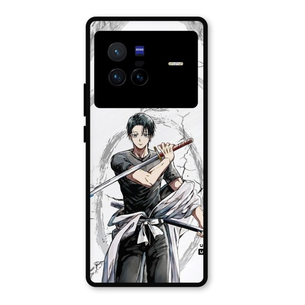 Yuta With Katana Metal Back Case for Vivo X80