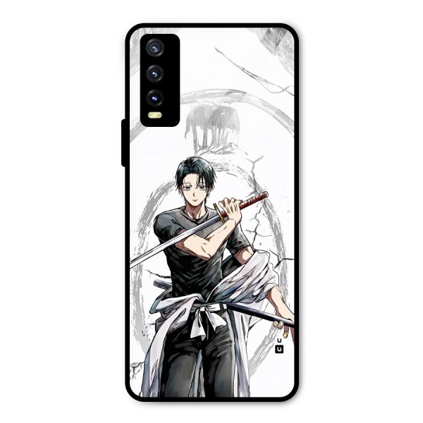 Yuta With Katana Metal Back Case for Vivo Y20 2021