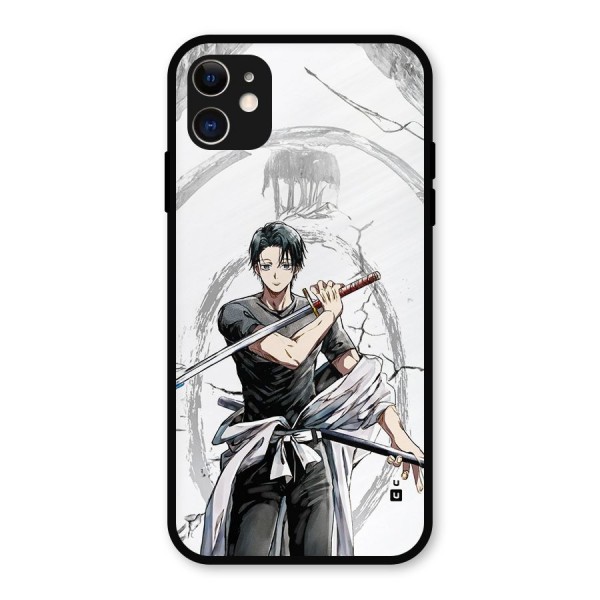 Yuta With Katana Metal Back Case for iPhone 11