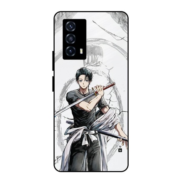 Yuta With Katana Metal Back Case for iQOO Z5