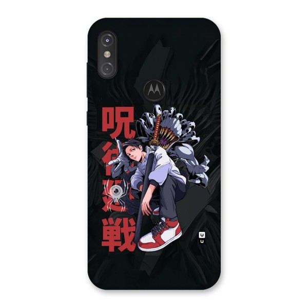 Yuta With Rika Back Case for Motorola One Power