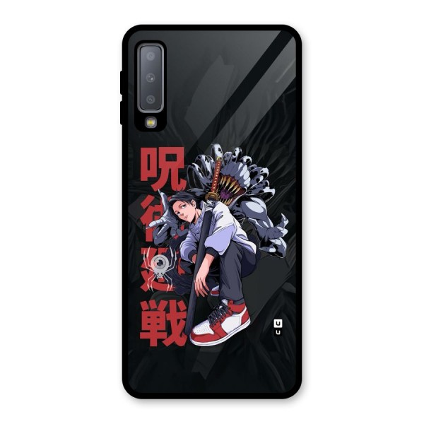 Yuta With Rika Glass Back Case for Galaxy A7 (2018)