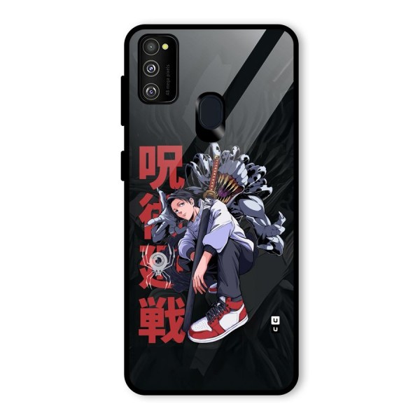 Yuta With Rika Glass Back Case for Galaxy M30s