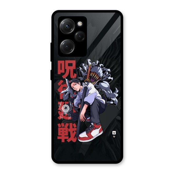 Yuta With Rika Glass Back Case for Poco X5 Pro