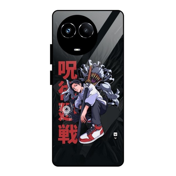 Yuta With Rika Glass Back Case for Realme Narzo 60X