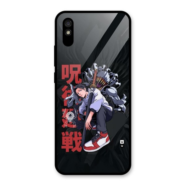 Yuta With Rika Glass Back Case for Redmi 9i