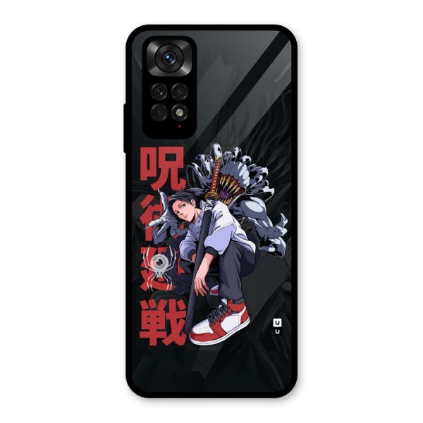 Yuta With Rika Glass Back Case for Redmi Note 11