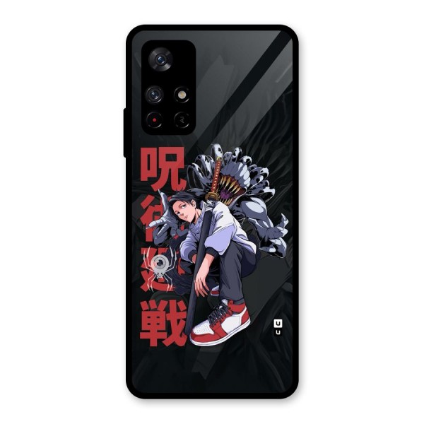 Yuta With Rika Glass Back Case for Redmi Note 11T 5G