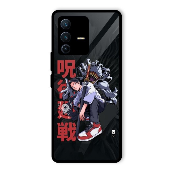 Yuta With Rika Glass Back Case for Vivo V23 Pro