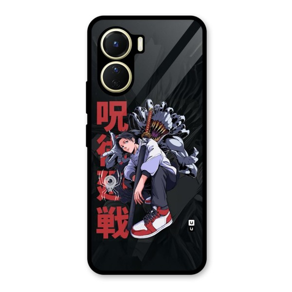 Yuta With Rika Glass Back Case for Vivo Y16