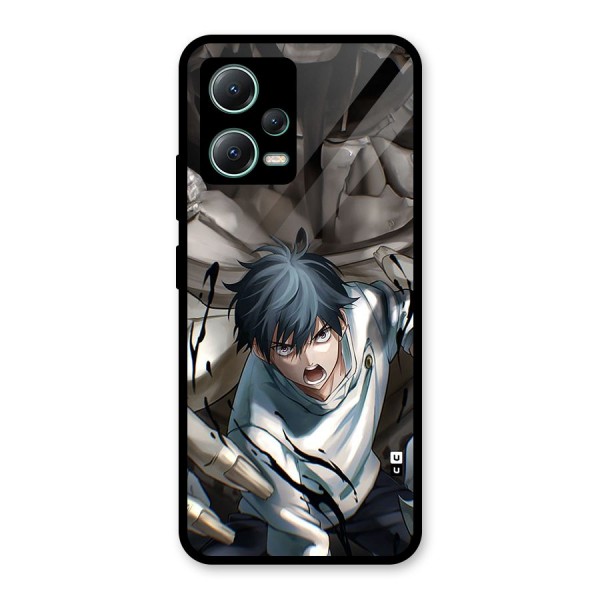 Yuta in the Battle Glass Back Case for Poco X5