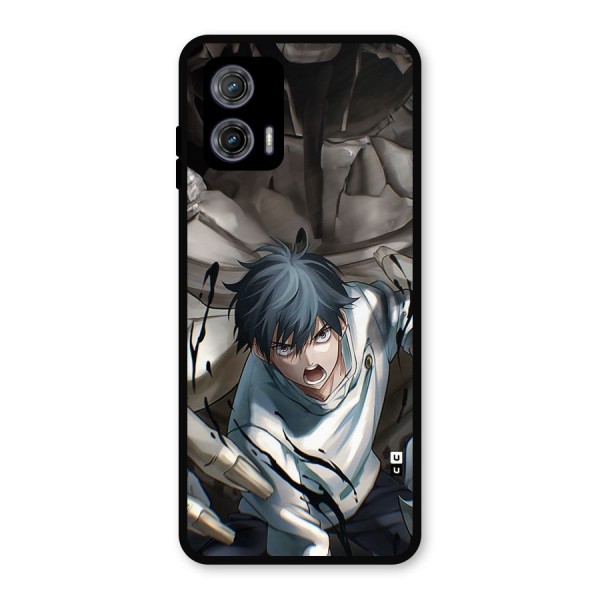 Yuta in the Battle Metal Back Case for Moto G73