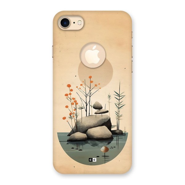 Zen Garden Back Case for iPhone 8 Logo Cut