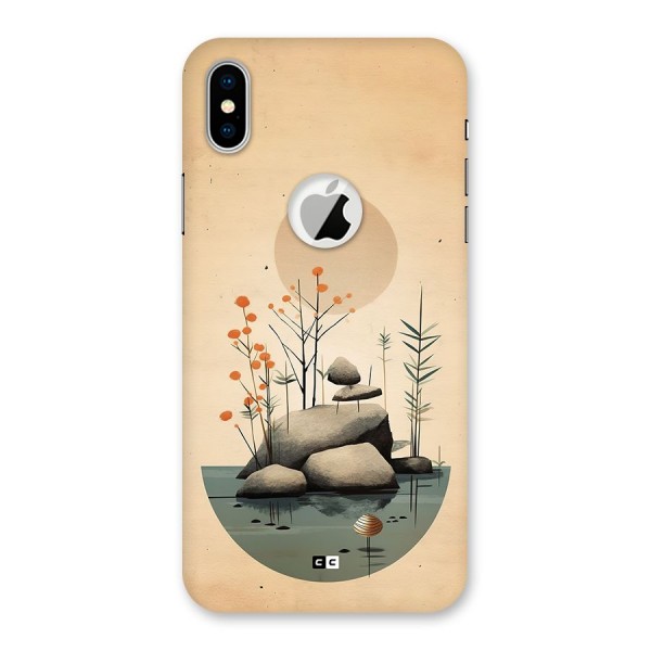 Zen Garden Back Case for iPhone X Logo Cut