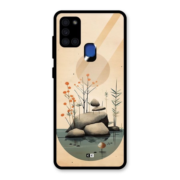 Zen Garden Glass Back Case for Galaxy A21s