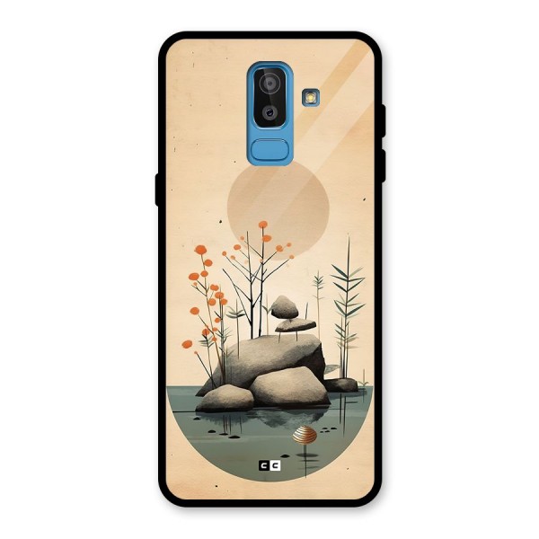 Zen Garden Glass Back Case for Galaxy J8