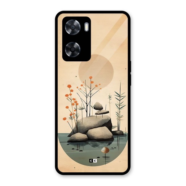 Zen Garden Glass Back Case for Oppo A57 2022