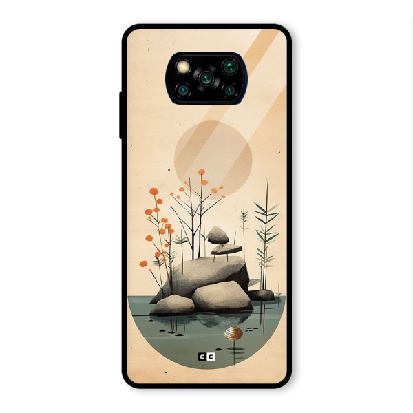 Zen Garden Glass Back Case for Poco X3 Pro