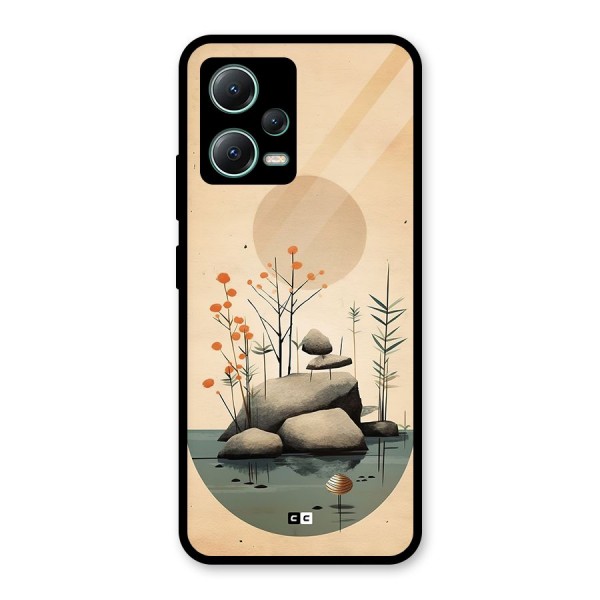 Zen Garden Glass Back Case for Poco X5