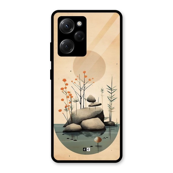 Zen Garden Glass Back Case for Poco X5 Pro