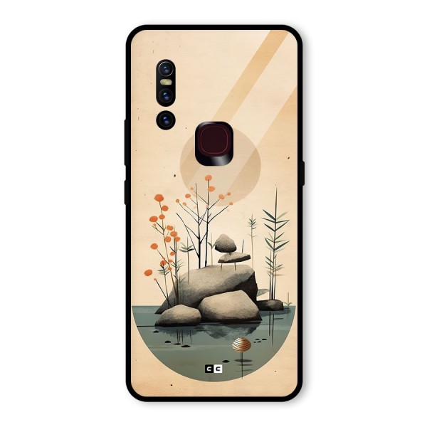 Zen Garden Glass Back Case for Vivo V15