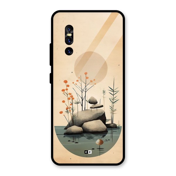 Zen Garden Glass Back Case for Vivo V15 Pro