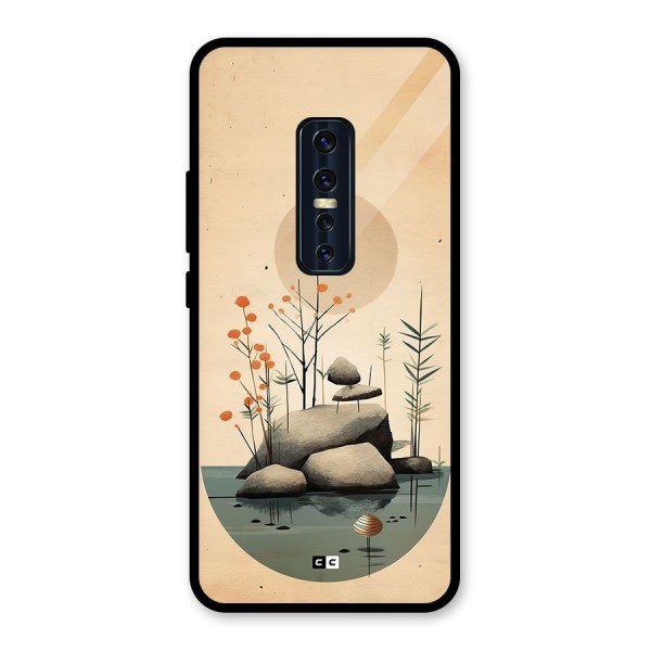 Zen Garden Glass Back Case for Vivo V17 Pro