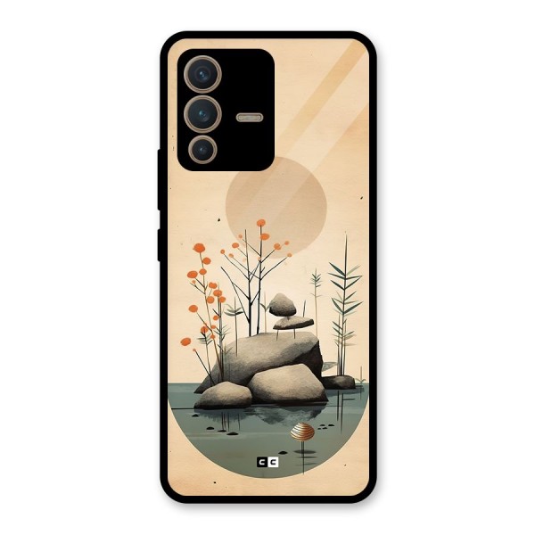 Zen Garden Glass Back Case for Vivo V23 5G