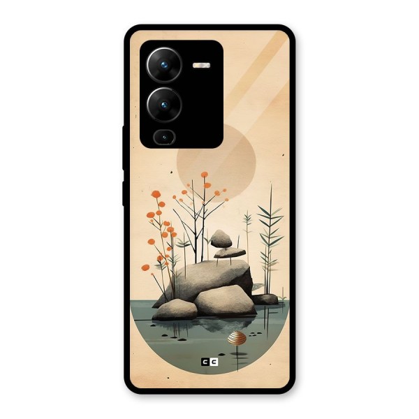 Zen Garden Glass Back Case for Vivo V25 Pro