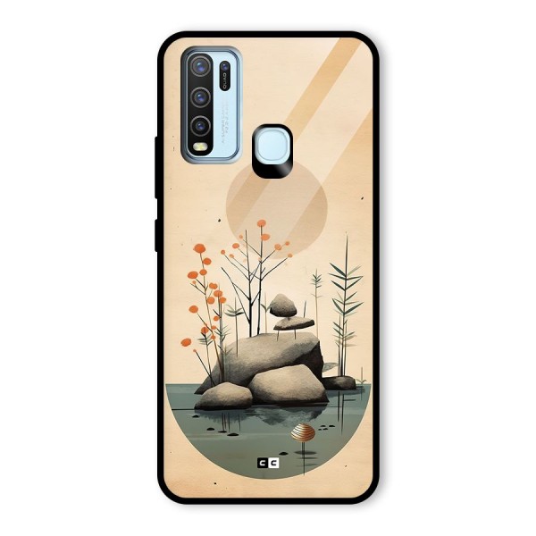 Zen Garden Glass Back Case for Vivo Y30