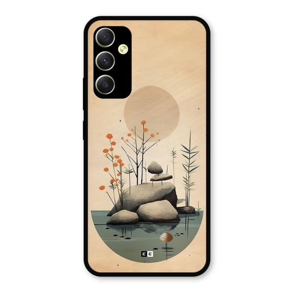 Zen Garden Metal Back Case for Galaxy A34