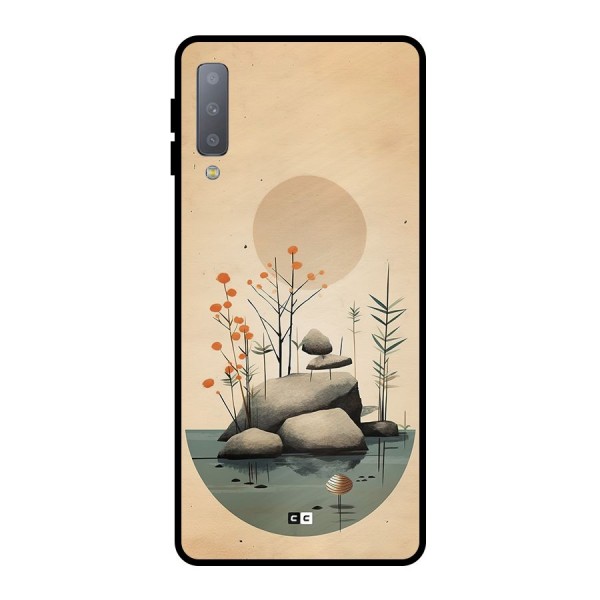 Zen Garden Metal Back Case for Galaxy A7 (2018)