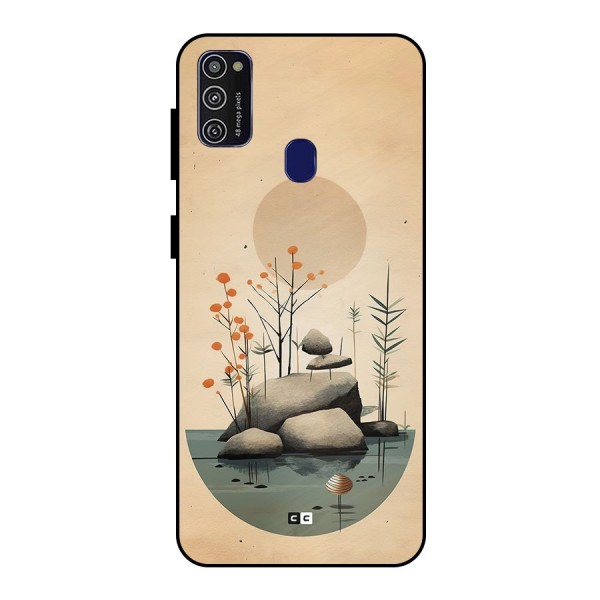 Zen Garden Metal Back Case for Galaxy M21