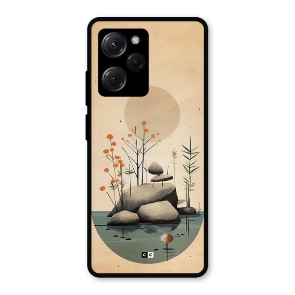 Zen Garden Metal Back Case for Poco X5 Pro