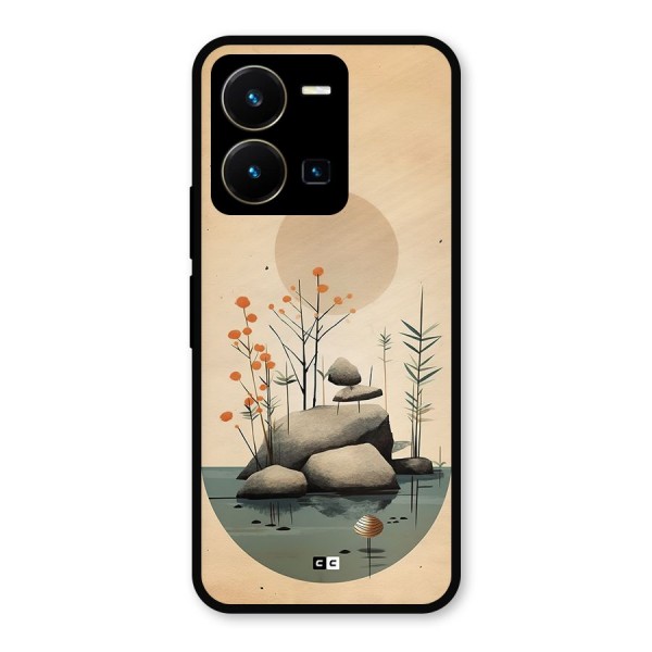 Zen Garden Metal Back Case for Vivo Y35