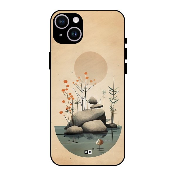 Zen Garden Metal Back Case for iPhone 14 Plus