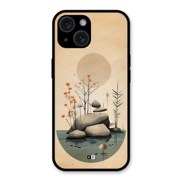 Zen Garden Metal Back Case for iPhone 15