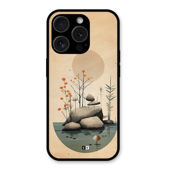 Zen Garden Metal Back Case for iPhone 15 Pro